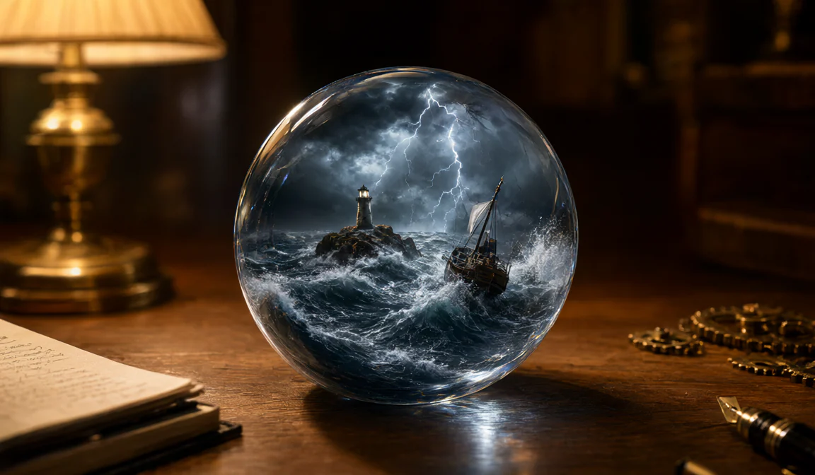 First frame: Storm in a Glass Sphere