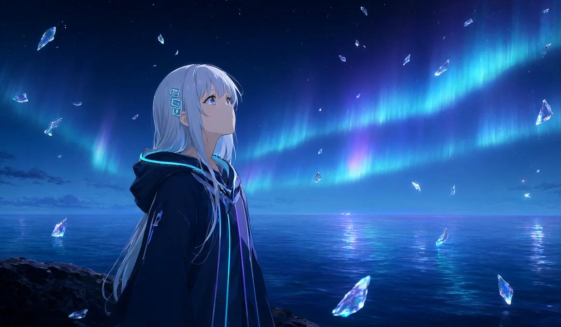 Aurora Over the Sea