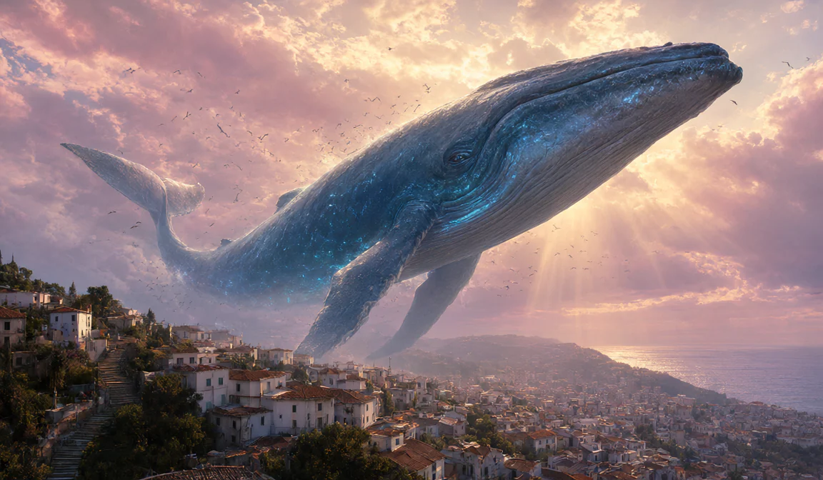 Whale in the Evening Light